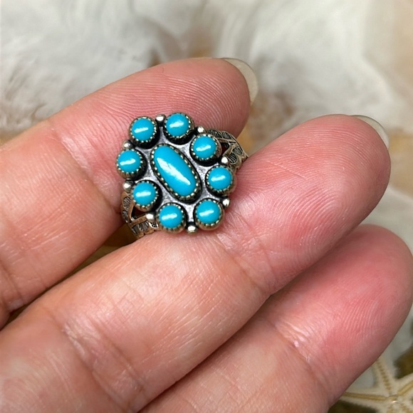🖤Navajo Sterling silver turquoise ring - Picture 3 of 11